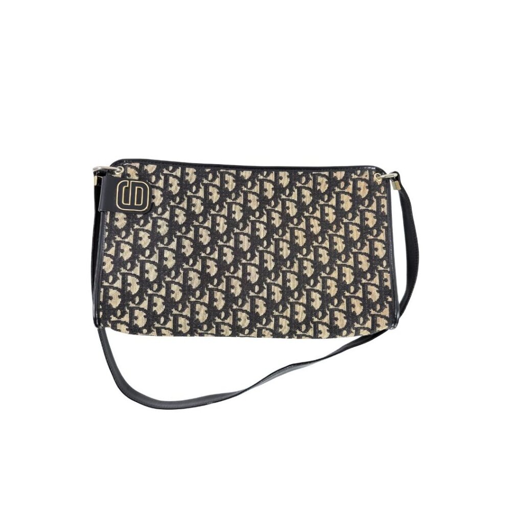 Christan Dior Trotter Monogram Shoulder Bag